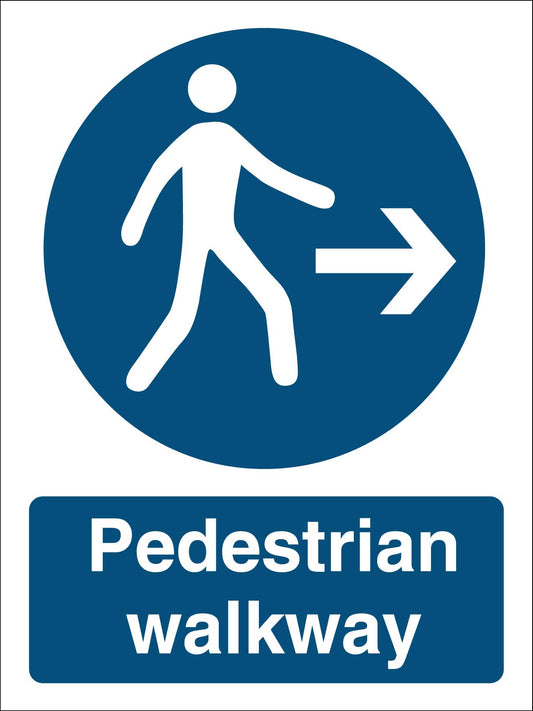 Pedestrian Walkway Sign