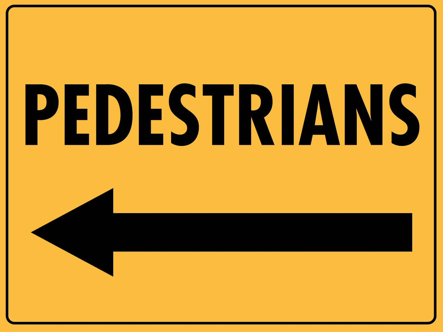 Pedestrians Left Sign