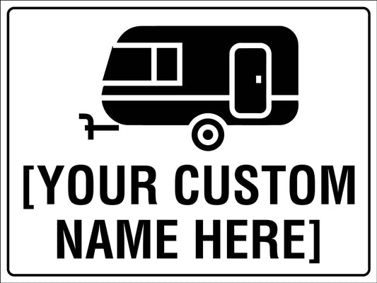 Personalised Caravan Sign