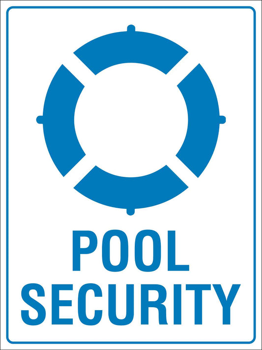 Pool Security Sign