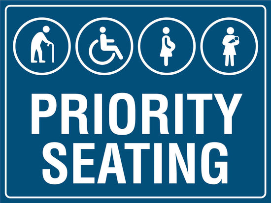 Priority Seating Sign – New Signs