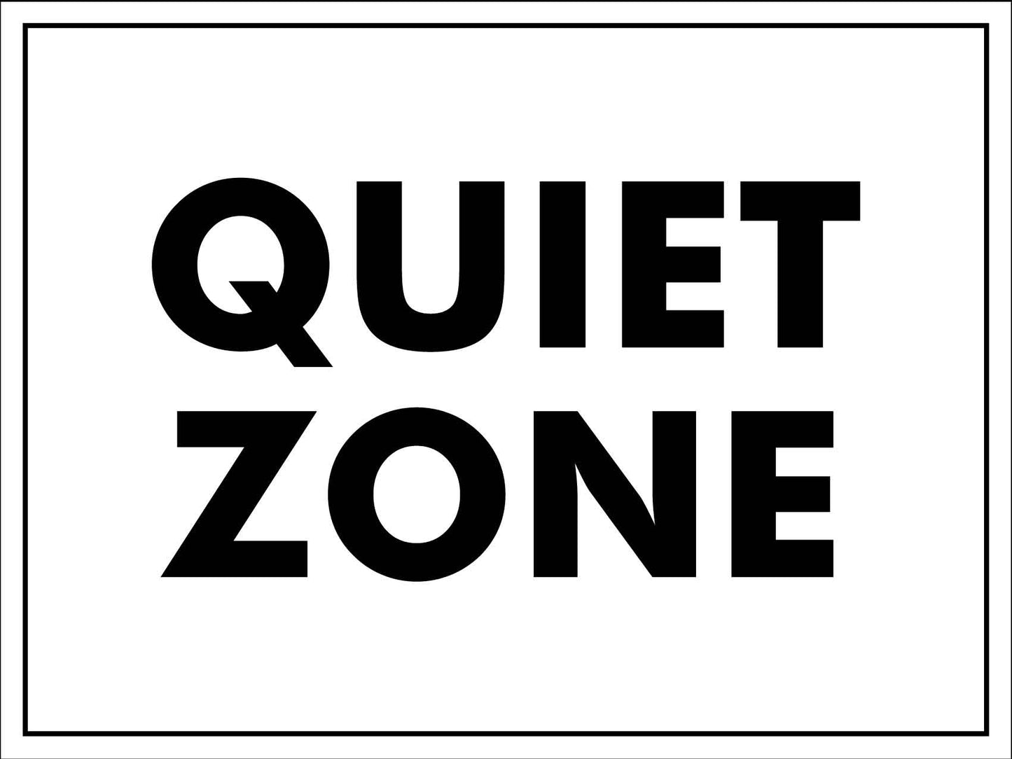 Quiet Zone Sign