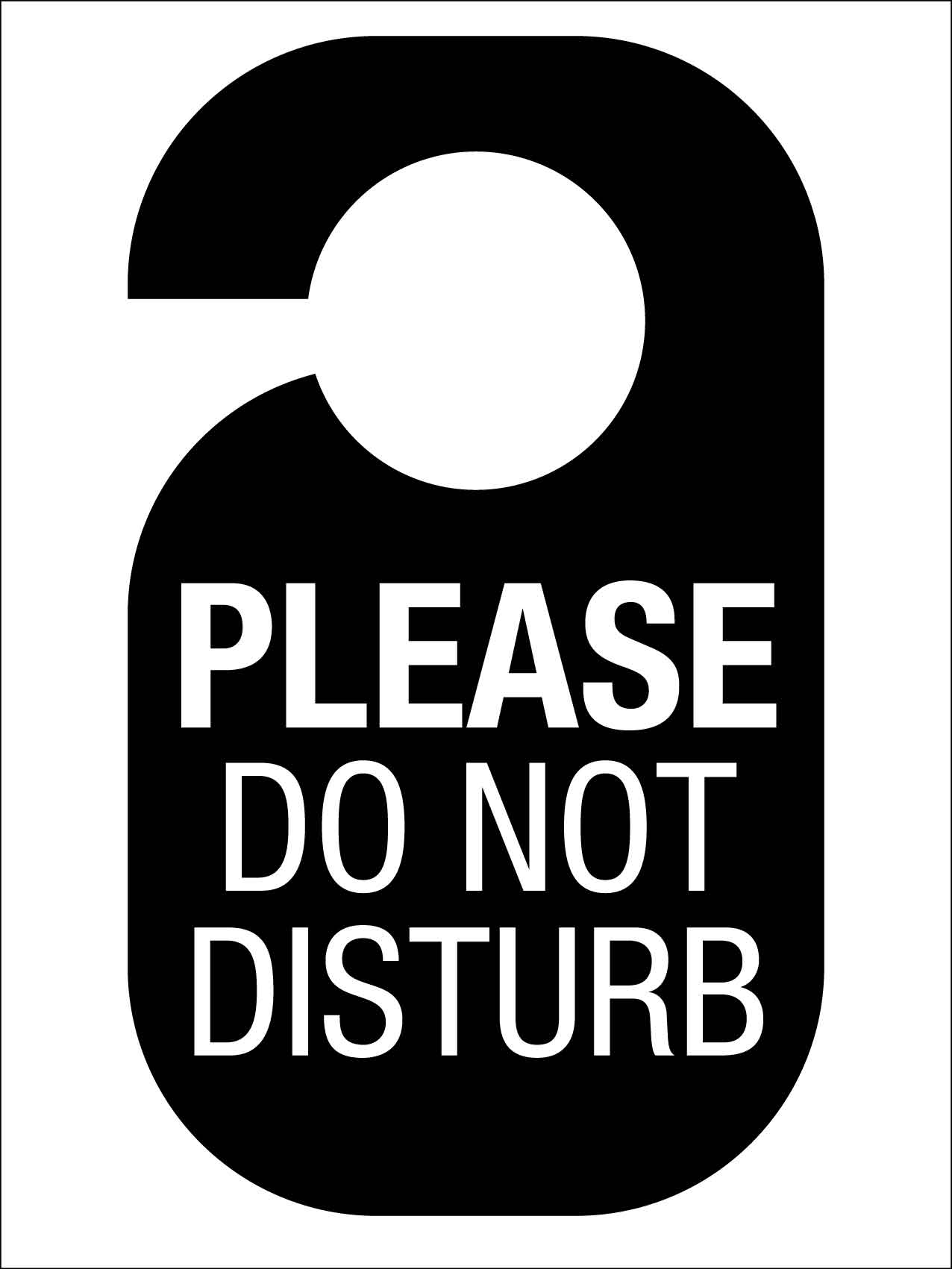 Removable Please Do Not Disturb Sign