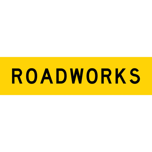 Roadworks Long Skinny Multi Message Traffic Sign