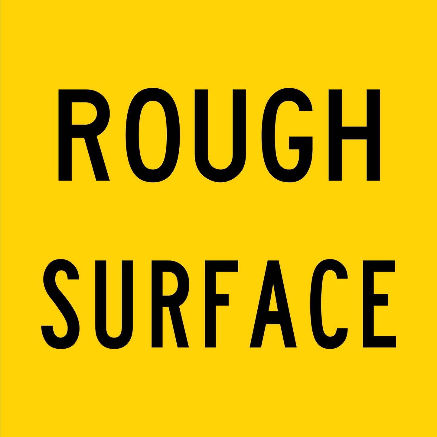 Rough Surface Multi Message Traffic Sign