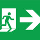 Running Man Right Arrow Sign