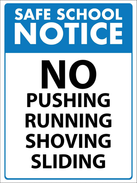 No Running Sign In Class No Running Sign – Promote Safety And