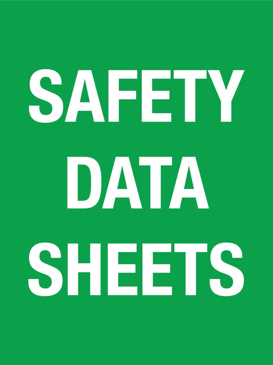 Safety Data Sheets Sign