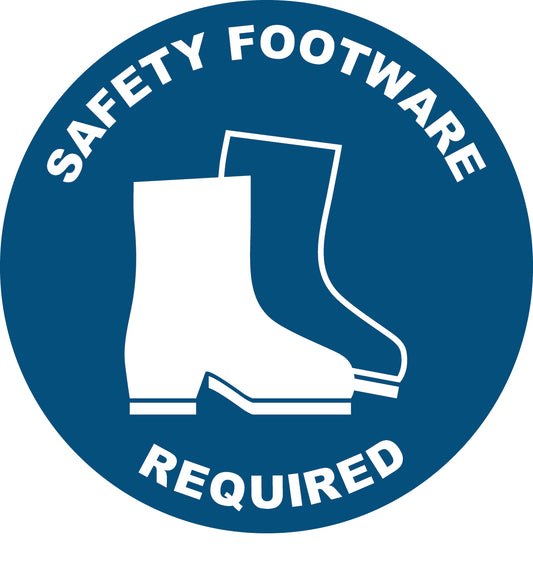 Safety Footwear Required Decal