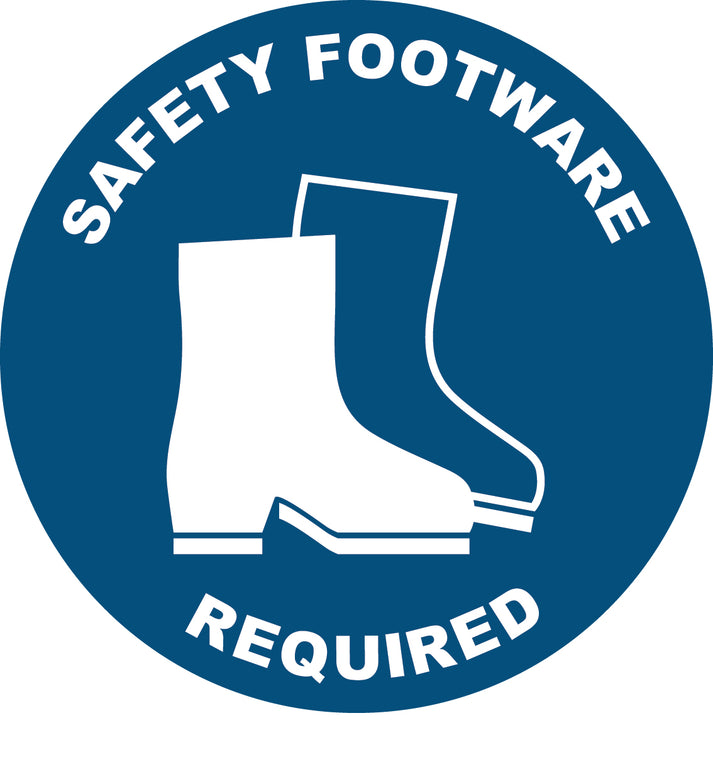 Safety Footwear Required Decal – New Signs