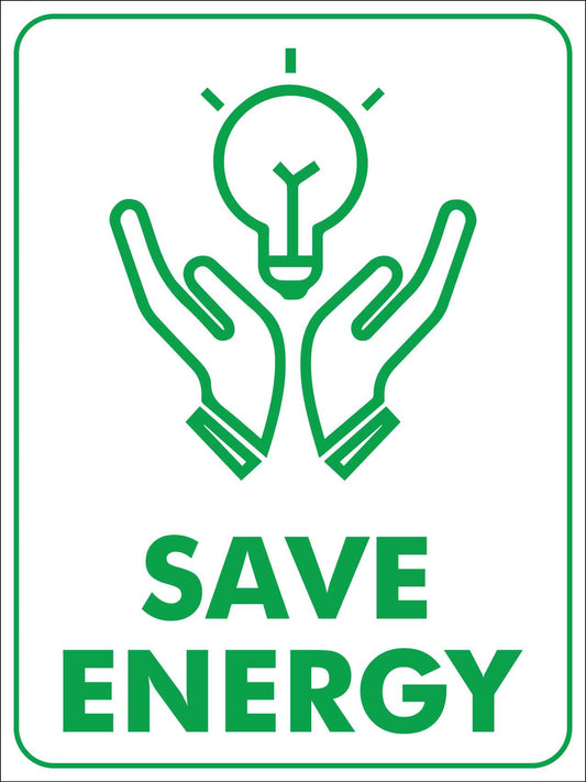 Save Energy Sign