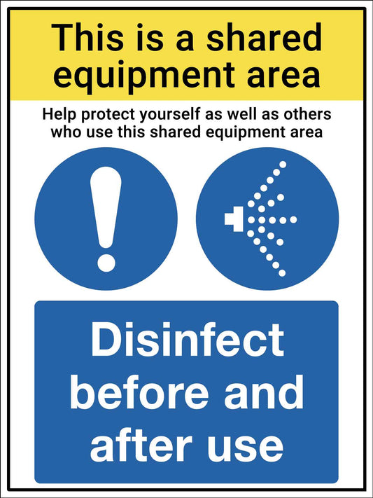 Shared Equipment Sign