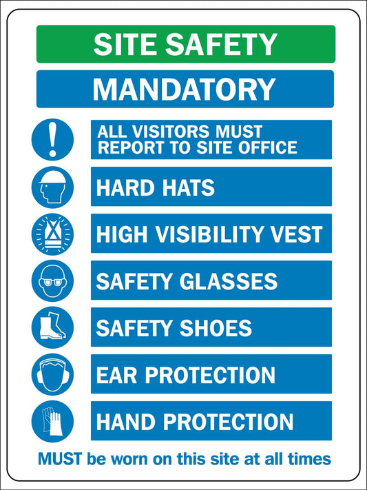 Site Safety Mandatory Sign