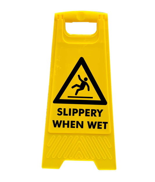 Yellow A-Frame - Slippery When Wet