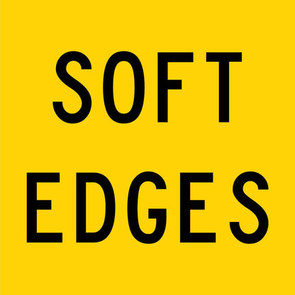 Soft Edges Multi Message Traffic Sign