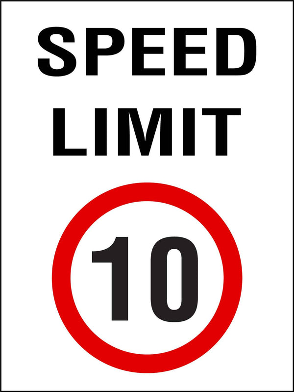 Speed Limit 10km Sign – New Signs