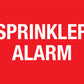 Sprinkler Alarm Sign