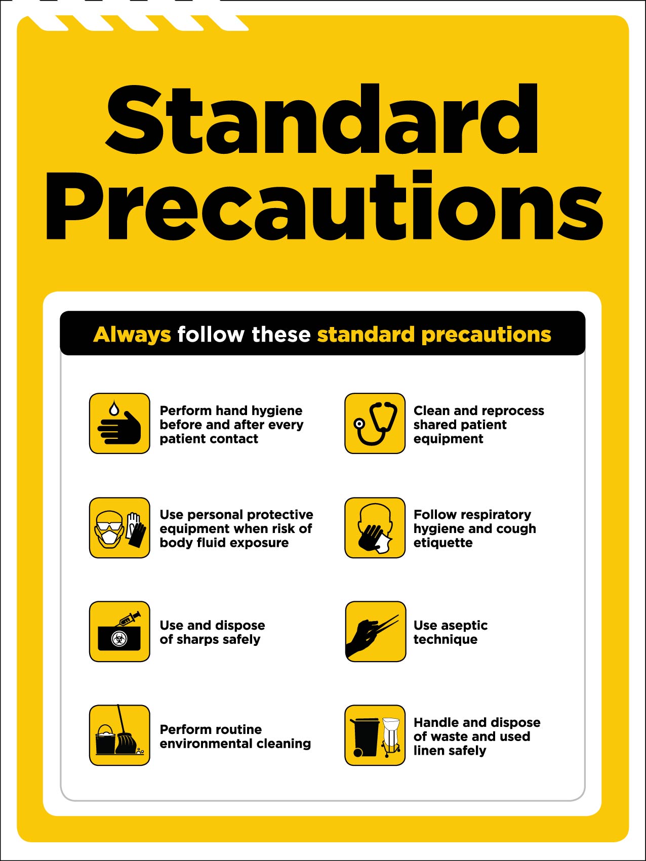 Standard and Transmission-Based Precautions Sign