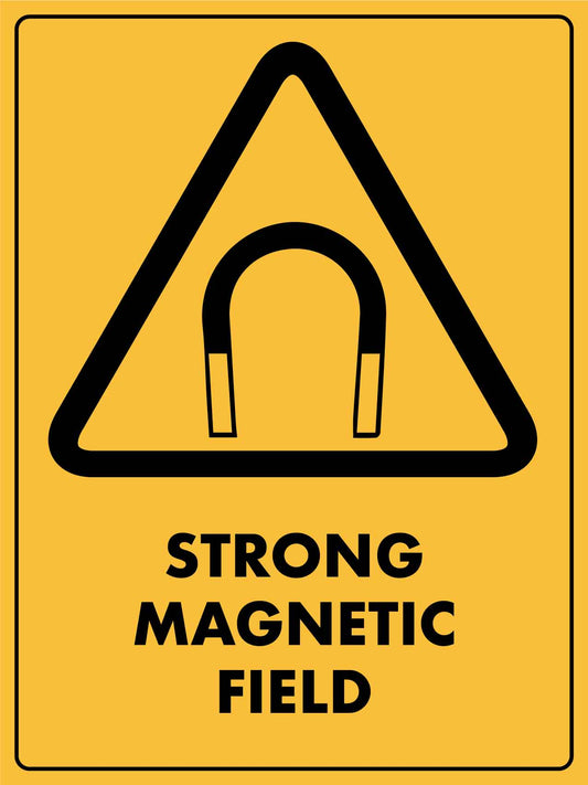Caution Strong Magnetic Field Sign