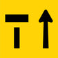 T (Arrow Up) Multi Message Traffic Sign