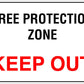 Tree Protection Zone Keep Out Sign