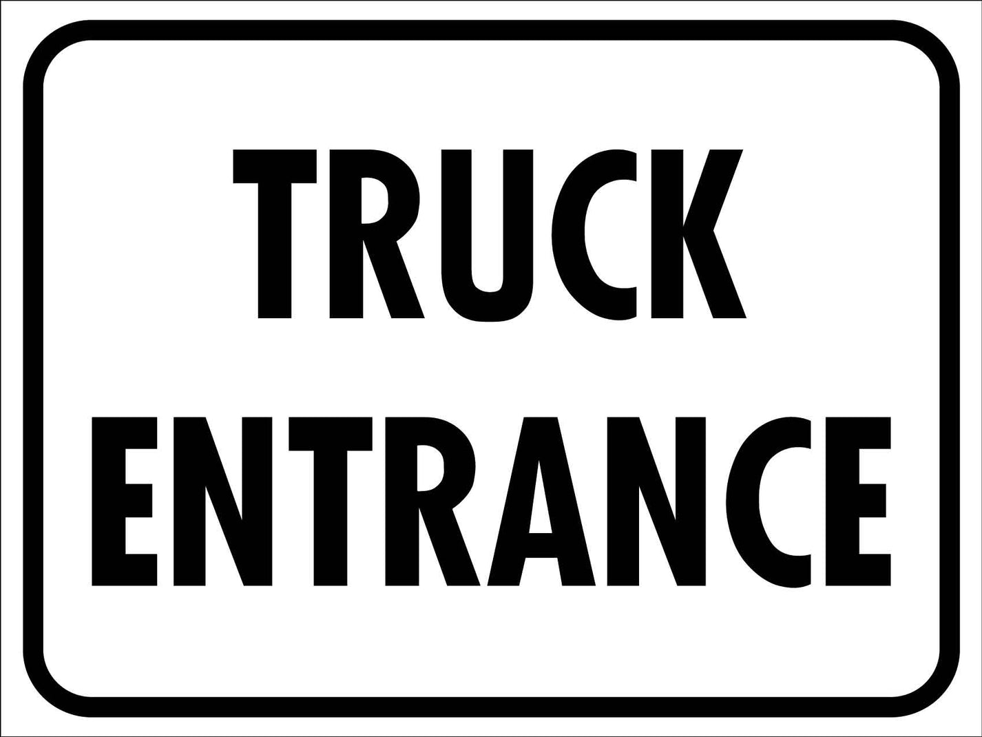 Truck Entrance Sign – New Signs