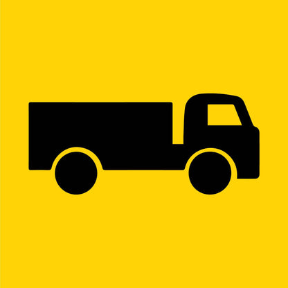 Truck Symbol Multi Message Traffic Sign