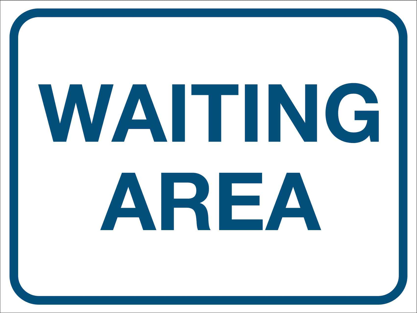 Waiting Area Sign