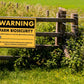 Warning Farm Biosecurity Sign