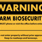 Warning Farm Biosecurity Sign