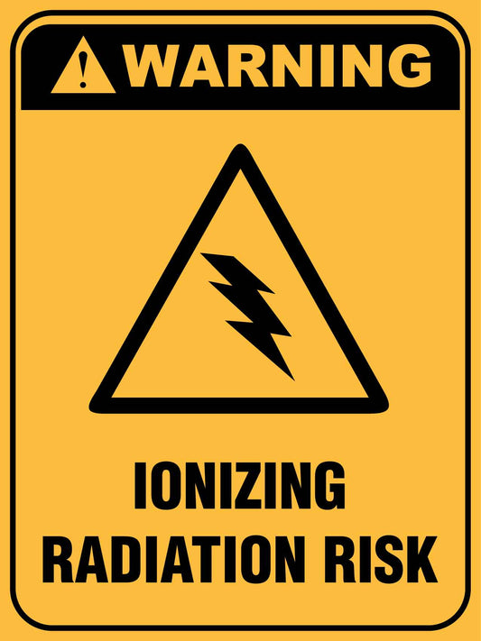Warning Ionizing Radiation Risk Sign
