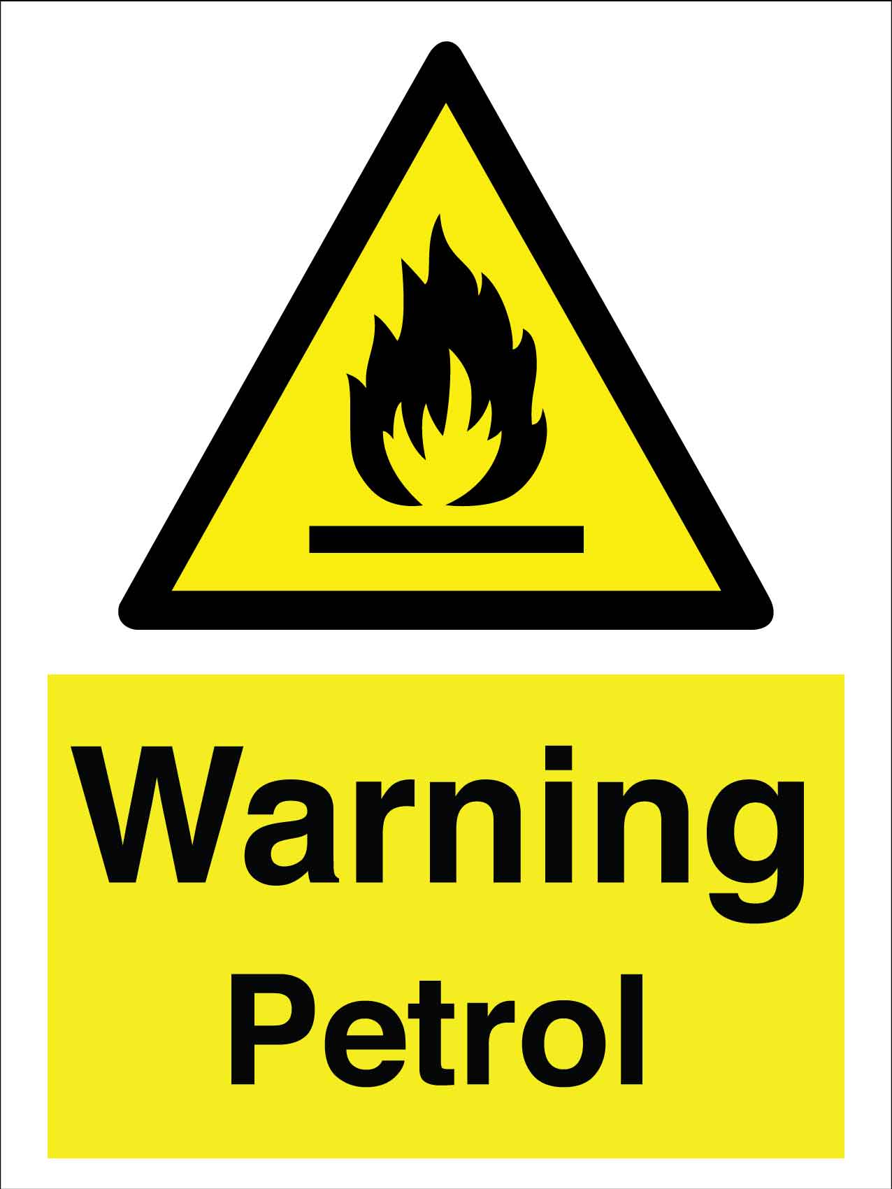 Warning Petrol Farm Sign