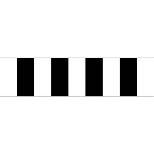 White Black Bold Stripes Multi Message Traffic Sign