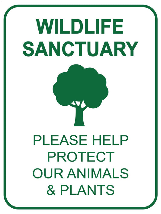 Wildlife Sanctuary Sign