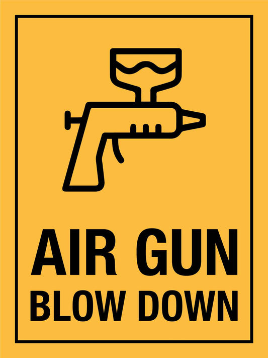 Air Gun Blow Down Sign - New Signs