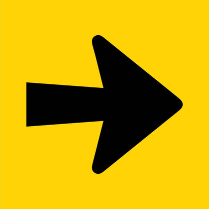 Arrow Bold Multi Message Traffic Sign - New Signs