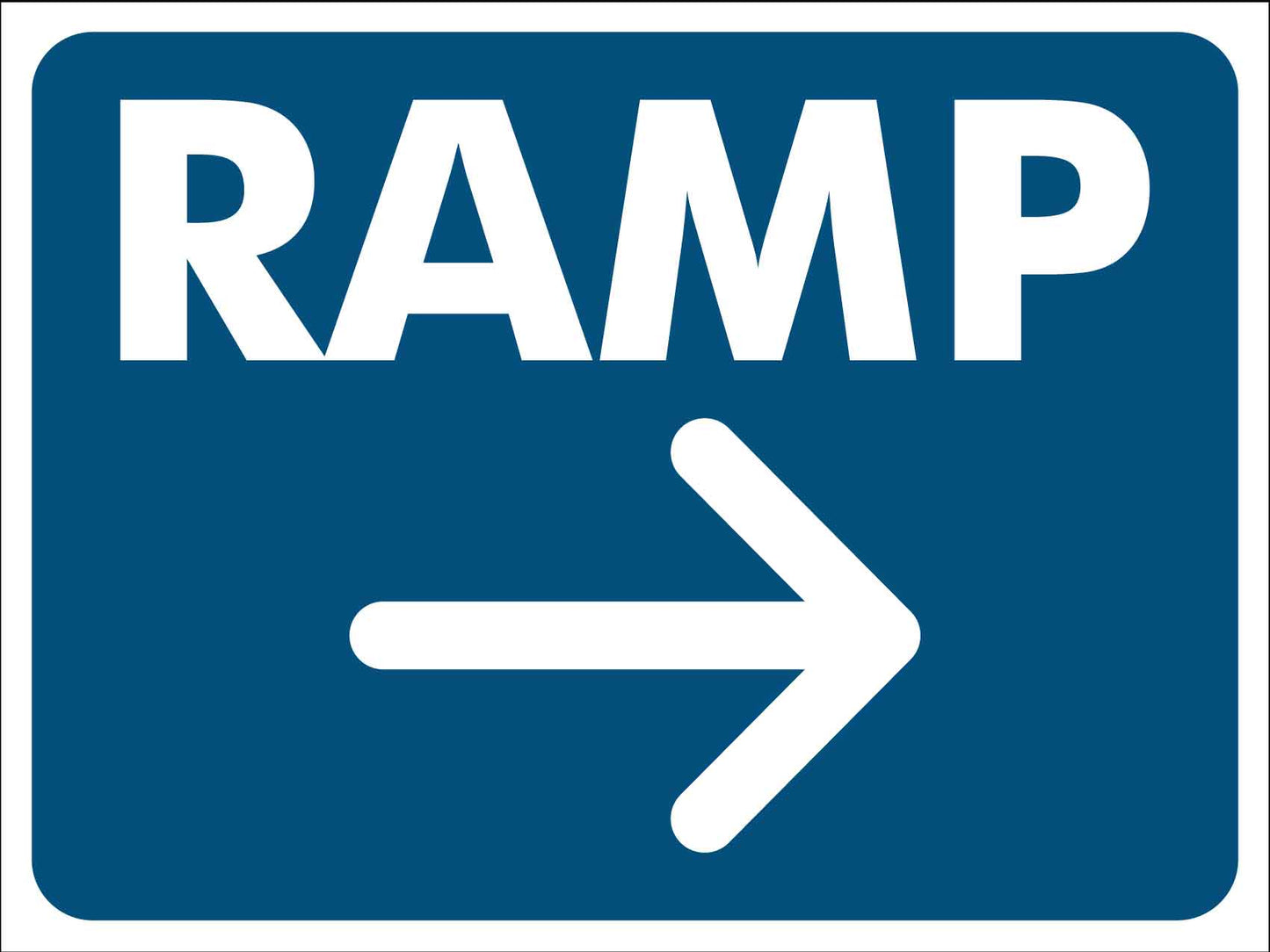 Arrow Ramp Right Sign - New Signs