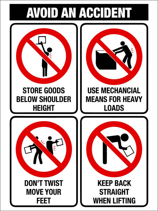 Avoid an Accident Sign - New Signs