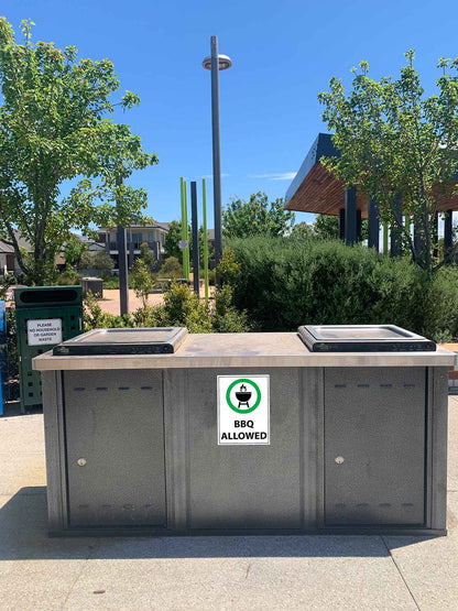 BBQ Allowed Sign - New Signs