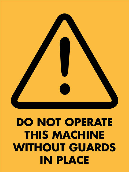 Beware Do Not Operate Sign - New Signs