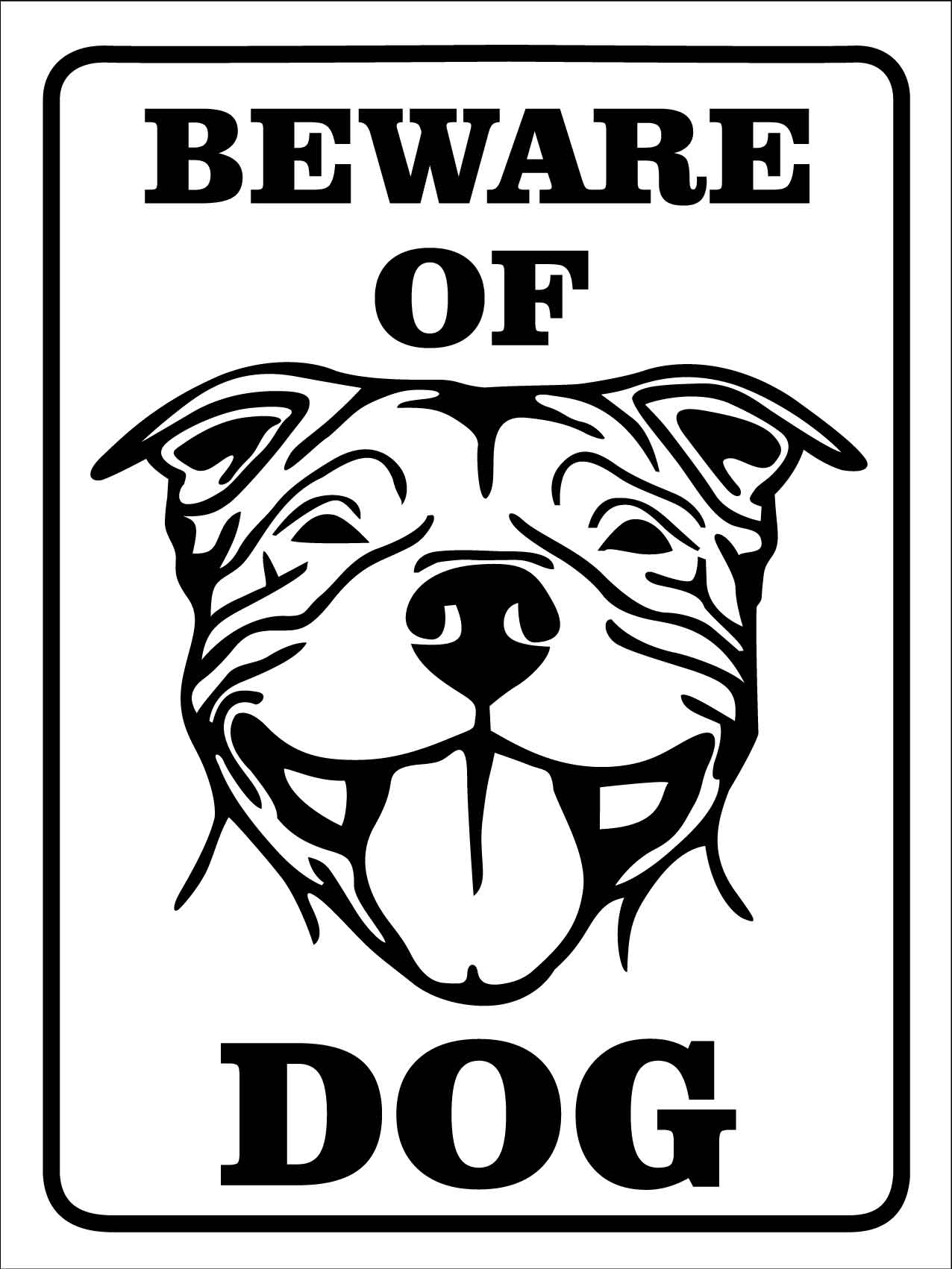 Beware Of Dog Sign - New Signs