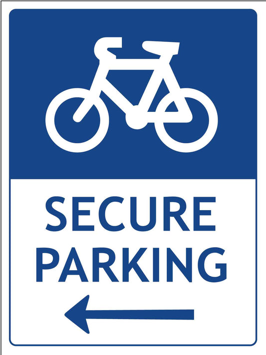 Bike Secure Parking Sign - New Signs