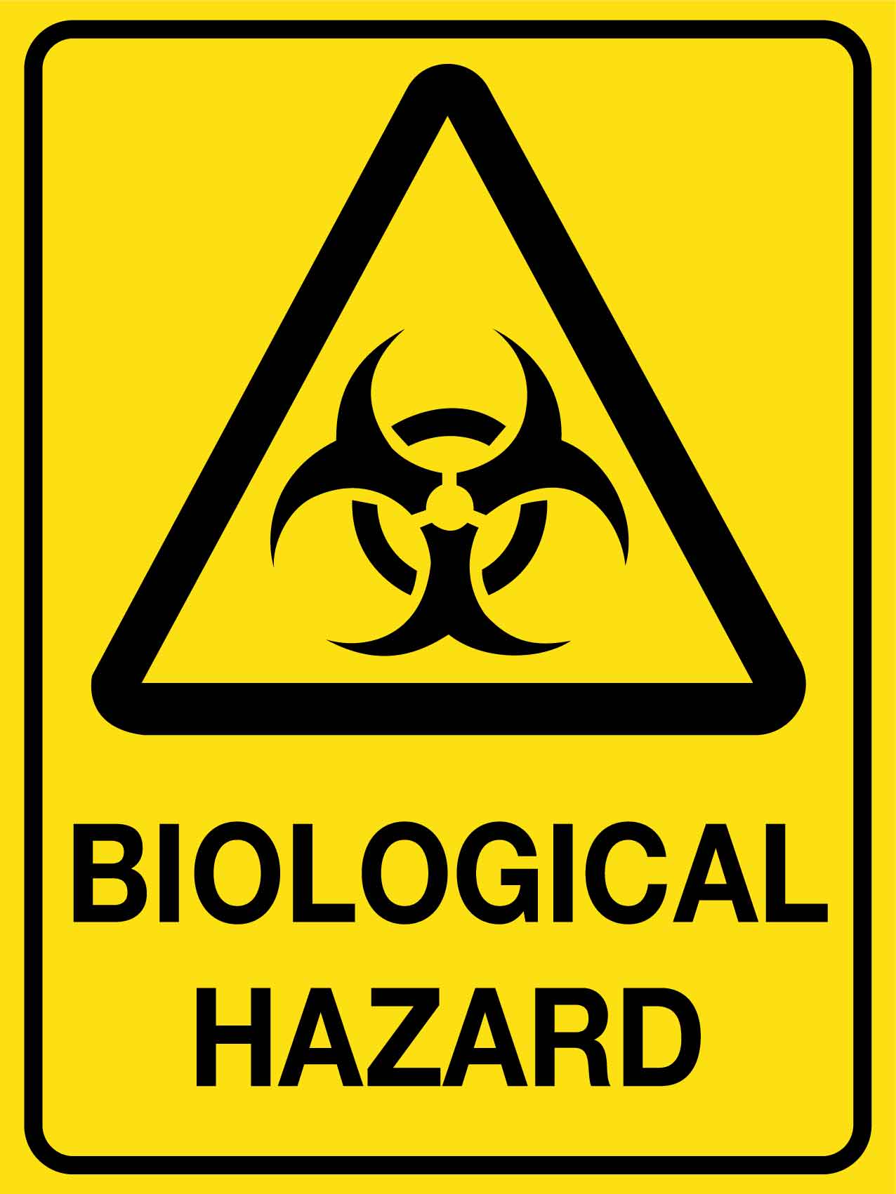 Biological Hazard Sign - New Signs