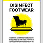 Biosecurity In Place Disinfect Footwear Sign - New Signs