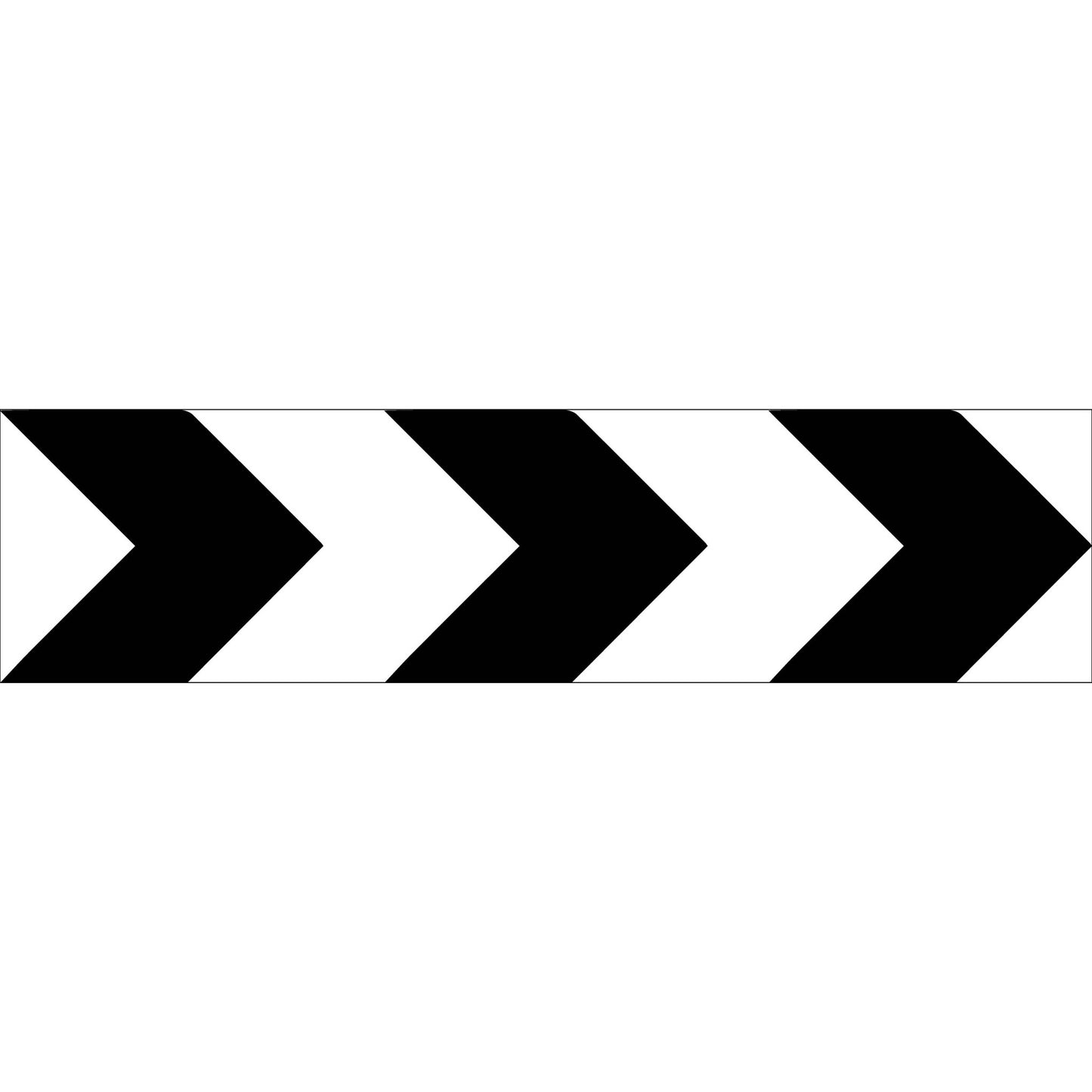 Black White Arrows Long Skinny Multi Message Traffic Sign - New Signs