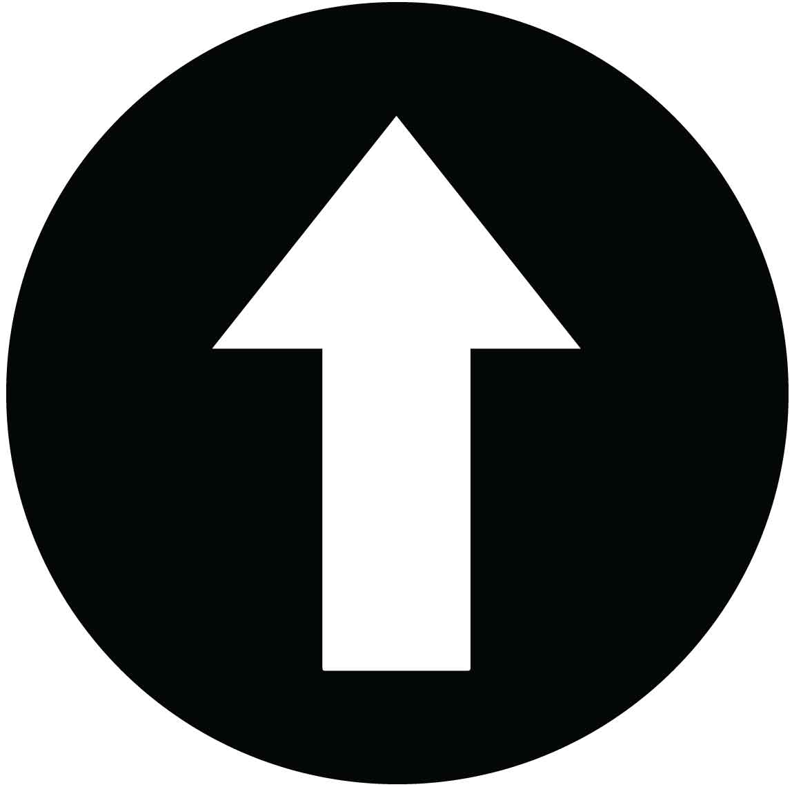Black & White Directional Arrow Floor Sticker - Anti Slip - New Signs