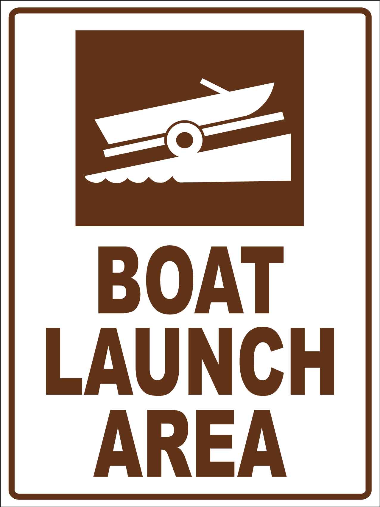 Boat Launch Area Sign - New Signs