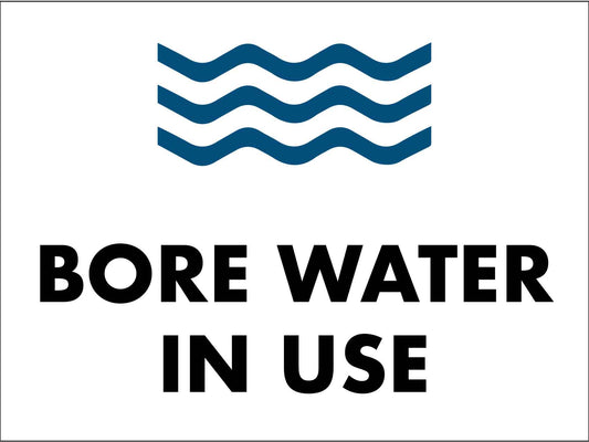 Bore Water In Use - Waves Sign - New Signs