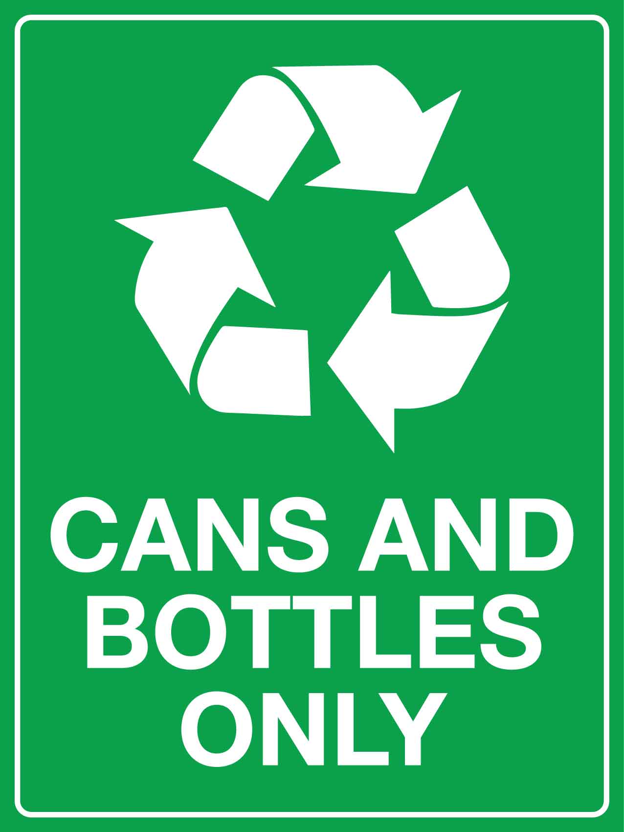 Return Bin Sign Recycling Signs | Bin Stickers – New Signs