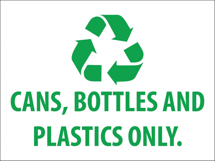 Can & Bottle Recycling Signs | Containers for Cash Signs – New Signs